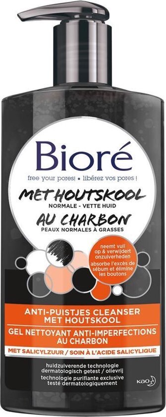 Biore Anti-Puistjes Cleanser met Houtskool