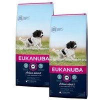 EUKANUBA Active Medium Breed Adult, met kip 2x3 kg