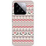 Xiaomi Siliconen hoesje compatibel met Xiaomi 14 rendieren kersttrui