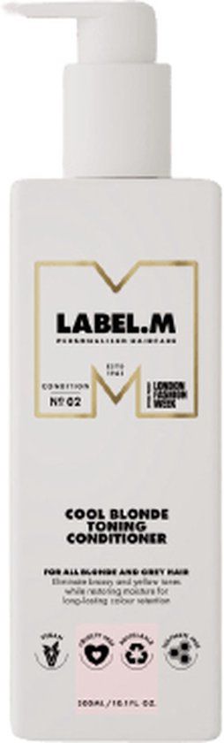 Label.M Cool Blonde Toning Conditioner - 300 ml - Zwart - Haarclip