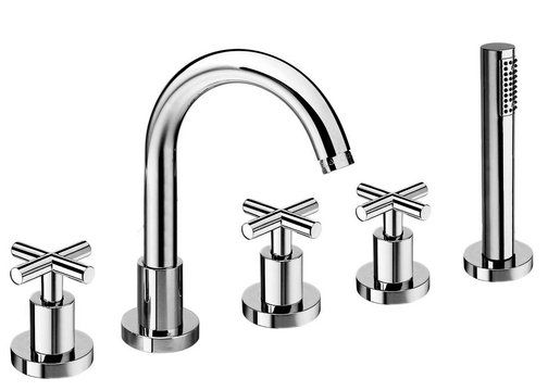 Reitano Axia 5-gats badmengkraan chroom