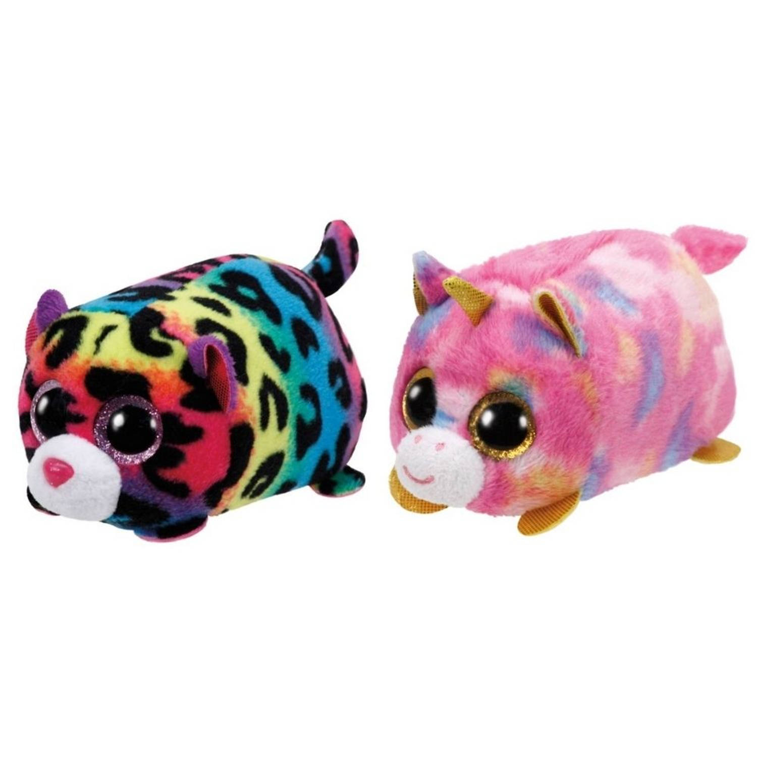 TY - Knuffel - Teeny s - Jelly Leopard & Star Unicorn