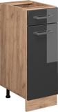 Vicco R-Line meuble bas de cuisine – 30 cm sans plan de travail anthracite brillant