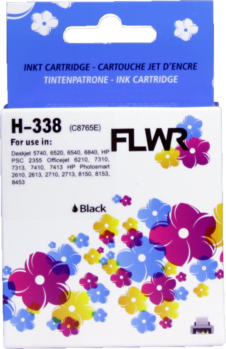 FLWR - Inktcartridge / 338 / Zwart - geschikt voor HP