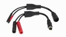 ZENEC Z-EACC-DODIF kabeladapterset voor campervans, compatibel met DOMETIC CAM 35 6-pins camerakabel, mini 4-pins stekker