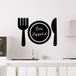 Ambiance Sticker Schoolbordsticker - uitwisbare zelfklevende muurstickers - Serviesontwerp - 30x40cm