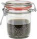 Merkloos Weckpot/inmaakpot - glas - 300 ml - met beugelsluiting - transparant