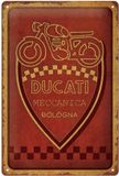 Nostalgic Art Merchandising Metaal Bord 20 x 30cm Ducati - Meccanica Bologna