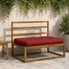 vidaXL - Pallet - Zitkussen - VIANEN - 100% - Polyester - Rood - 120 x 80 x 12 cm