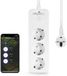 Offgridtec Prise connectée intelligente avec 3 prises - Pilotée par application via Smart Life/Tuya - Surveillance de l'énergie en temps réel