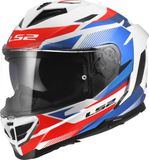 LS2 FF818 Storm III Komai Helm - Integraalhelm - Wit/blauw/rood - Maat XS