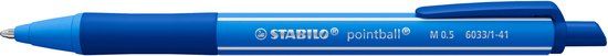 STABILO Pointball Colorful Blue Ballpoint Pens | 10 Pieces