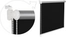 Thermorollet Store occultant 75x200 cm Noir