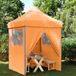 Prolenta Maison Exclusive Opvouwbare Partytent met Pop-up Systeem en 4 Zijpanelen, Oranje