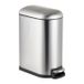 Relaxdays Poubelle de cuisine - 10 l - seau intérieur - softclose - argent