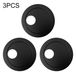 König Design Webcam Cover Set van 3 universele, ronde webcam-afdekkingen - Webcam-beschermers voor desktops, laptops, tablets en smartphones, kleur: zwart