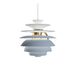 Louis Poulsen Suspension PH Snowball, bleu/bronze, Ø 40 cm