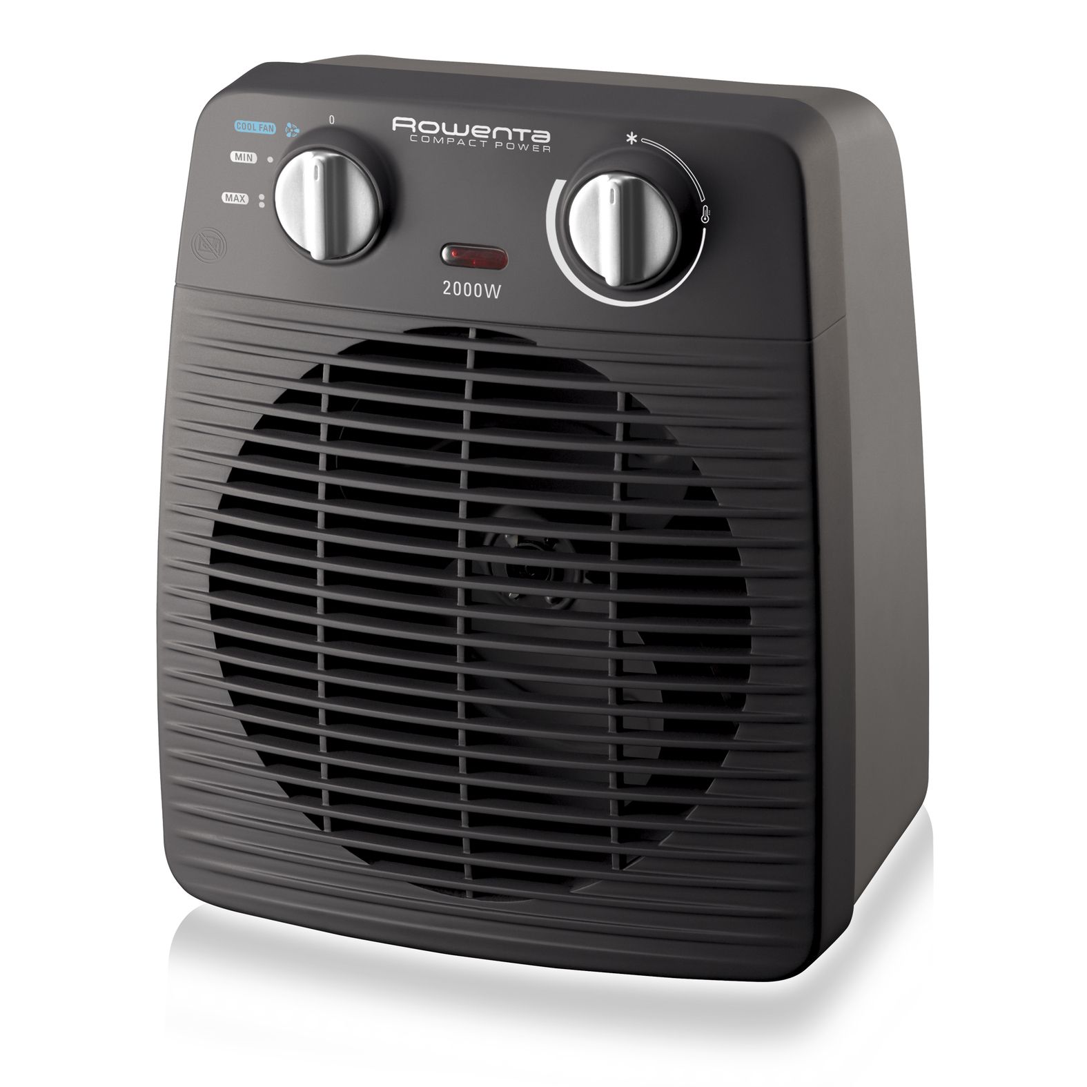 Rowenta Compact Power SO2210 - Fan Electric Space Heater - 2000W - Indoor - Grey/Black