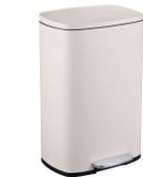 Relaxdays Vuilnisbak - 50 L - Beige