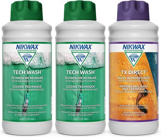 Nikwax Voordeelpakket - 2 x Tech Wash 1L & 1x TX.Direct 1L - 3-Pack
