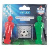 Stylex 34097 - Voetbalvormige gum, 3-delige set, gum voor het verwijderen van potloodstrepen, mini-tafelvoetbalspel