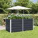 vidaXL Plantenbak Antraciet 160 x 80 x 75 cm Staal