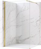 Rea Flexi Transparent - Douchewand - Gouden - 70 Gehard Glas 8 mm (Transparant) - 120X70X195cm