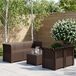 vidaXL - 5-Zits - Tuinbank - Rattanlook - PP - Bruin