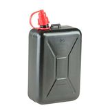 Jerrycan Hünersdorff Standard Brandstof jerrycan 2 liter, reserve jerrycan voor motorfietsen, geïntegreerde schenktuit, HD-PE, Gemaakt in Duitsland, TÜV-geteste productie, zwart