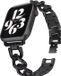 Strap-it luxe stalen horlogeband - zwart - Chain schakel bandje voor Apple Watch 38/40/41/42mm