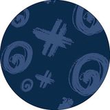Bonateks, Ronde digitaal bedrukte muismat, antislip onderkant, voor kantoor en thuis, diameter: 22 cm