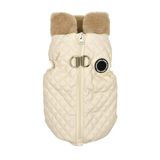 DIA QUILTED VEST JUMPER hondenjas, beige, S