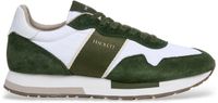 Hackett London Keston Symbool Lage Sneakers Heren Khaki Green Leer Maat 43