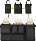 OEM EWERMET YETS SARL Kofferbakorganizer tas, waterdichte en multifunctionele opbergtas, kan de kofferbak en achterbank scheiden, met meerdere zakken, geschikt voor SUV's, sedans, vrachtwagens en andere interieuraccessoires, 95.5 cm x 45.7 cm, Zwart