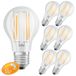 Osram 6 x LED Filament Leuchtmittel Relax & Active Classic A 8W = 75W E27 klar 1055lm warmweiß & kaltweiß 2700K & 4000K