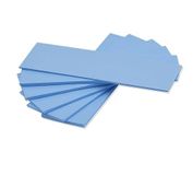 ADWITS 6-pack geassorteerde dikte 0,5 1,0 1,5 mm warmtegeleidende siliconen pads met 6,0 W/mk thermische geleidbaarheid, zacht veilig Eenvoudig aan te brengen voor SSD CPU GPU LED IC Chipset-koeling - Blauw