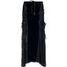 Punk Rave - Gothic Maxirok - Goth Staggered Patchwork Lace Skirt - L-XL tot 4XL-5XL - voor Vrouwen - zwart