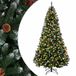 vidaXL Kunstmatige Hinged Kerstboom 210 cm 300 LED's Warmwit