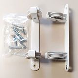 Droogrek Edm Droogrek voor de muur, Basic C/2 wit, 25 x 5 x 5 cm