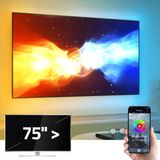 RexTech Ambient TV led strip met HDMI sync box - 75 inch en groter (190+ cm) - RGB - Bediening via app - Bandeau LED TV