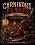 Carnivore Feasts Adult Coloring Book
