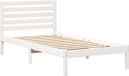 vidaXL Bedframe met hoofdeinde, wit, 80 x 200 cm, massief grenenhout