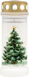 Bolsius - Graflicht - wit - Kerst motief - rouwkaars en gedenkkaars - 70 branduren - outdoor - zonder palmolie