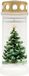 Bolsius - Graflicht - wit - Kerst motief - rouwkaars en gedenkkaars - 70 branduren - outdoor - zonder palmolie