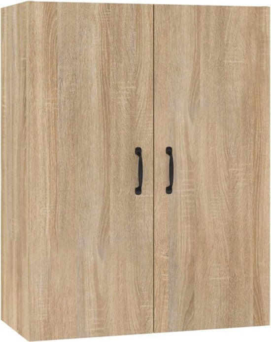 vidaXL Hangkast 69,5x34x90 cm bewerkt hout sonoma eikenkleurig