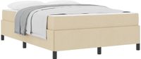 vidaXL Boxspringbed Crème 140 x 200 cm Stof