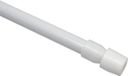 2 pièces - Montage sans perçage ni vissage - Ø 8 mm - Longueur : 90-120 cm - Métal - Blanc
