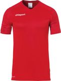 Uhlsport Goal 25 Shirt Korte Mouw Kinderen - Rood / Wit | Maat: 116
