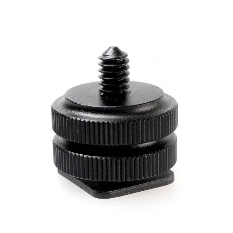 Caruba Hotshoe Adapter Universeel - 1/4 Male Schroefdraad