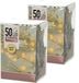 Merkloos Kerstverlichting - 2x - op batterij - warm wit - 50 LED lampjes - 5 meter - transparant snoer